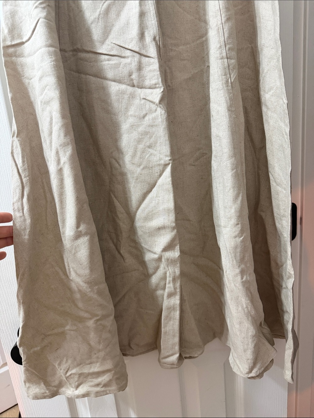 Zara Cream Linen-Blend Maxi Skirt - Picture 5 of 10